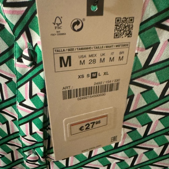 NWT Zara Geometric Satin Tops for Women - Picture 5 of 5